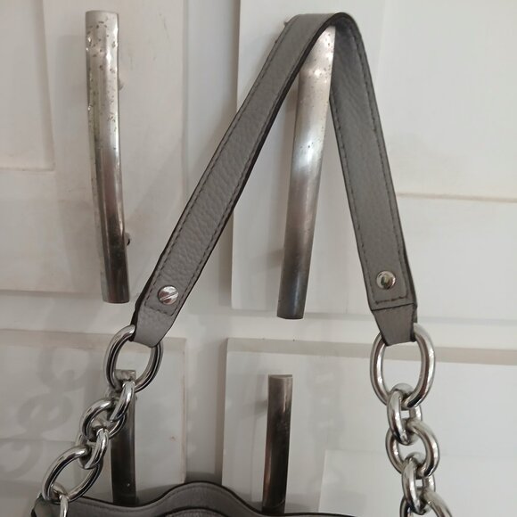 Michael Kors Soft Gray Leather Hobo - Picture 2 of 12